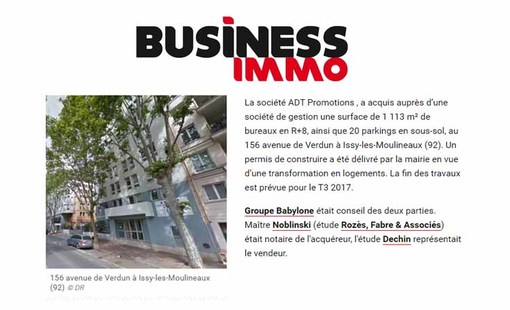 Business immo issy les moulineaux